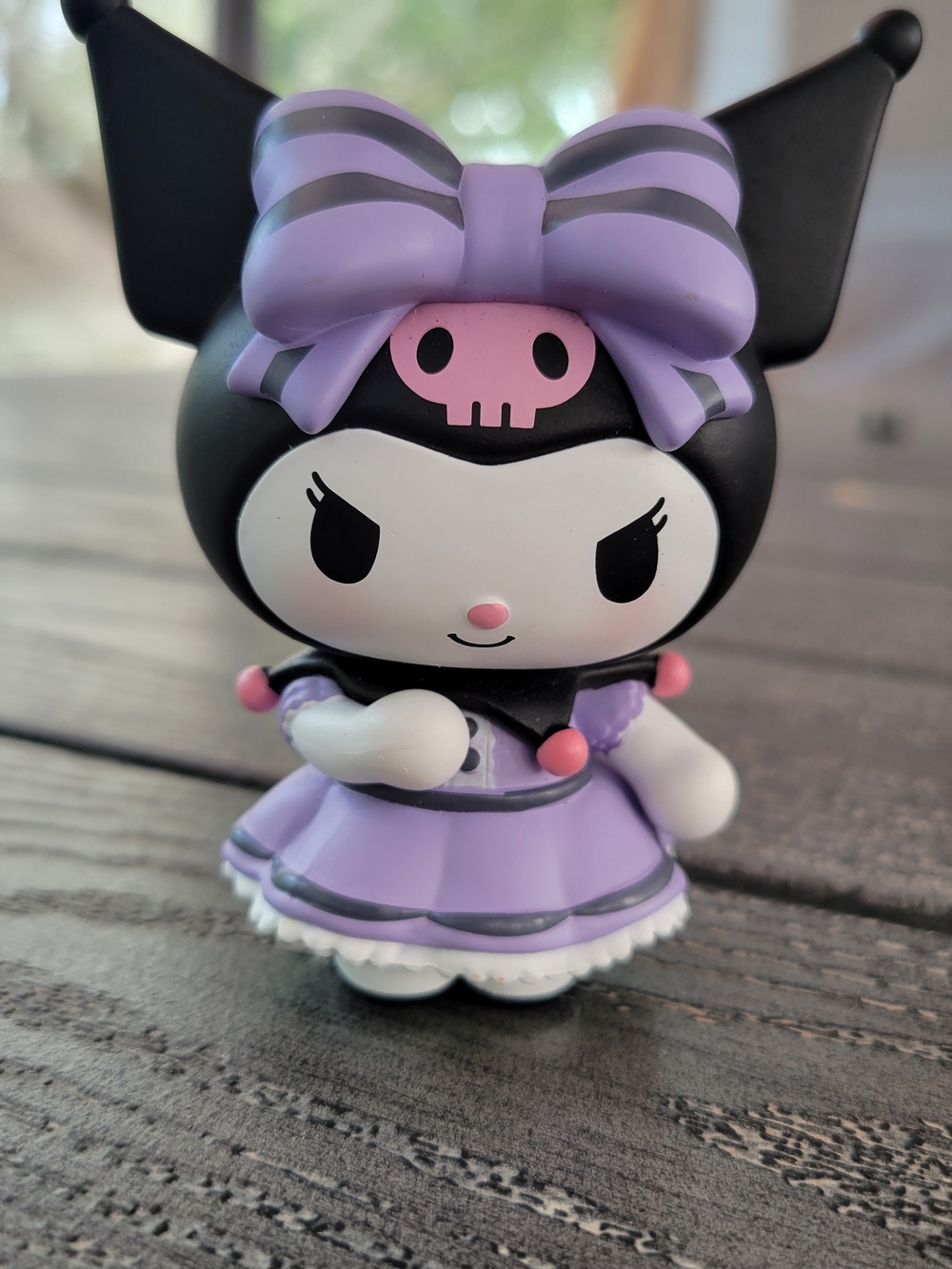 MINISO Sanrio Kuromi Lavender Dress Collectible Figure PVC Toy 2022 Blind Box